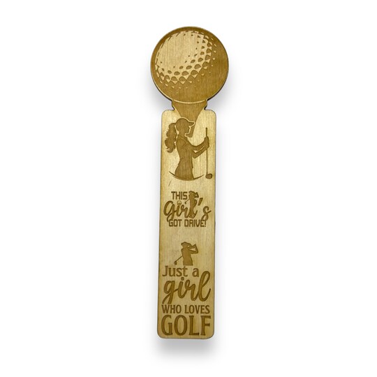 Bookmark - Just a girl who loves golf - Birch wood Bookmark - Just a girl who loves golf - Birch wood